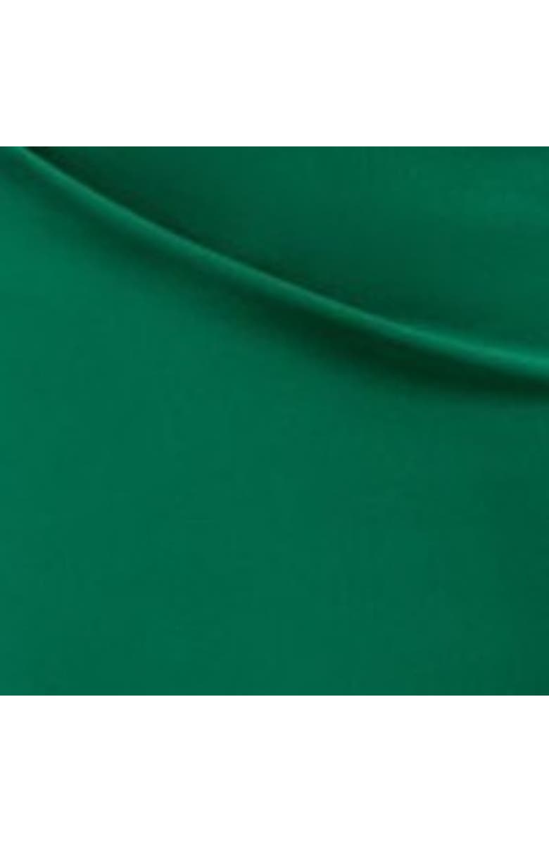 Karen Millen One Shoulder Cape Sleeve Maxi Dress, Alternate, color, Green