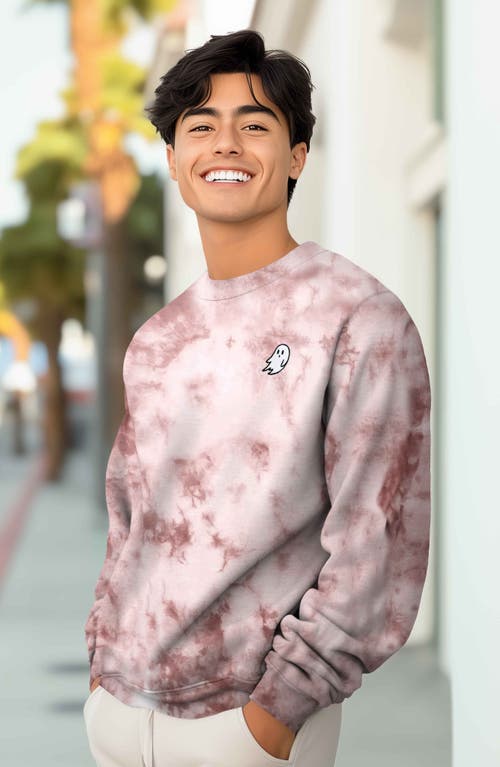 Dalix Ghost Tie Dye Sweatshirt In Tie Dye Copper
