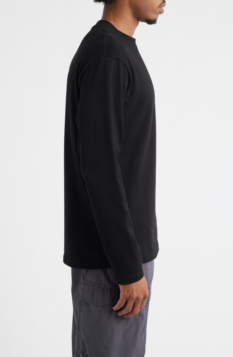 Topman Relaxed Long Sleeve T-Shirt, Alternate, color, Black