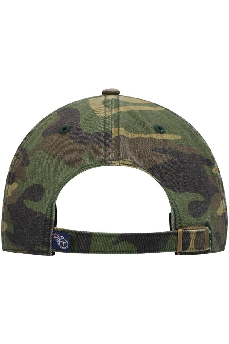 Men's '47 Camo Tennessee Titans Woodland Clean Up Adjustable Hat, Alternate, color, Camo