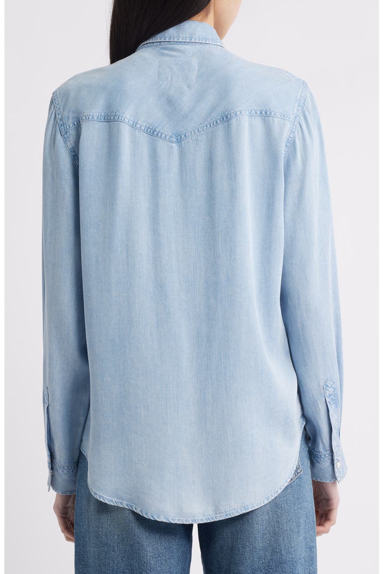 Remi Denim Button-Up Shirt, Alternate, color, MEDIUM INDIGO