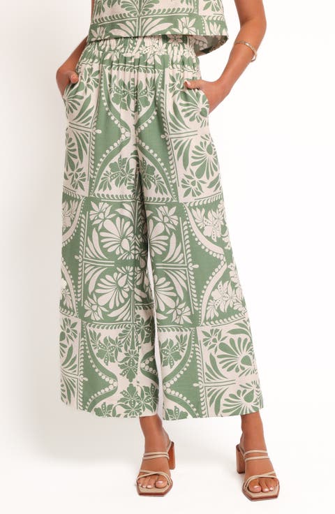 Nevin Printed Wide Leg Pants