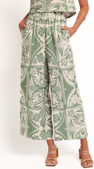 Petal & Pup Nevin Printed Wide Leg Pants