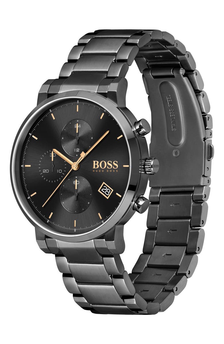 BOSS Integrity Chronograph Bracelet Watch, 43mm, Alternate, color, 