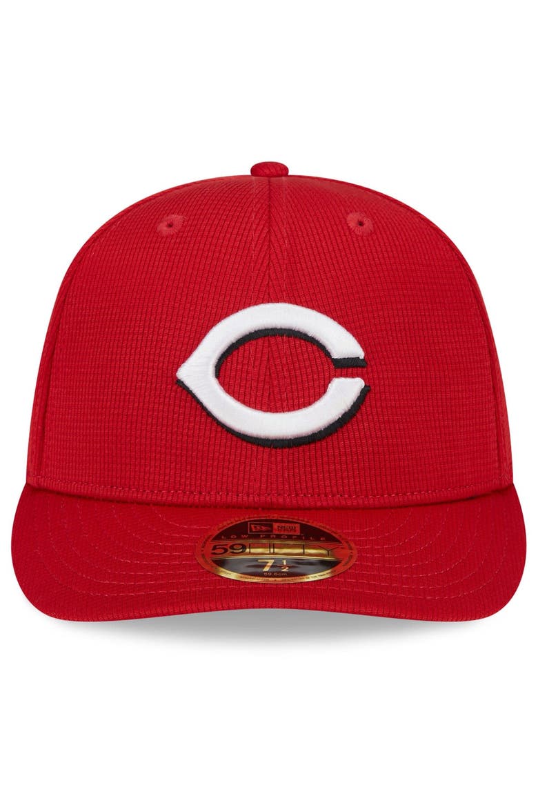 Men's New Era  Red Cincinnati Reds 2024 Spring Training Low Profile 59FIFTY Fitted Hat, Alternate, color, Red