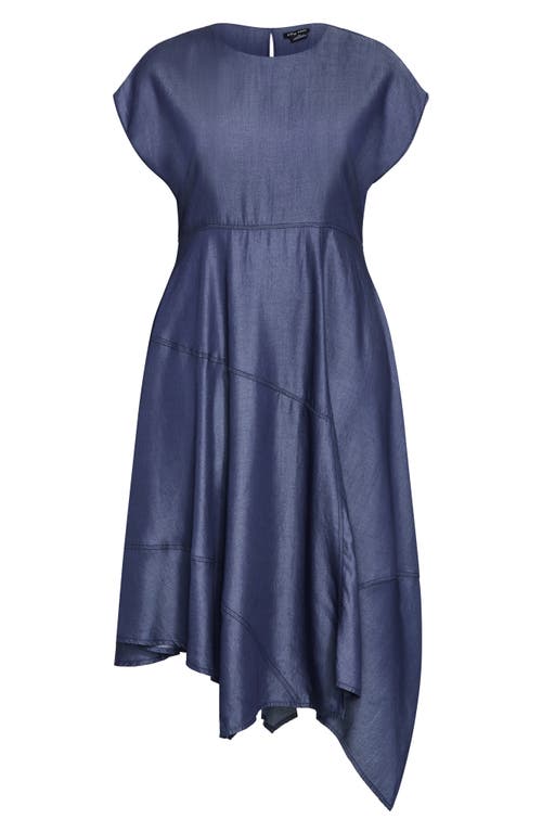 City Chic Hallie Asymmetric Maxi Dress In Purple