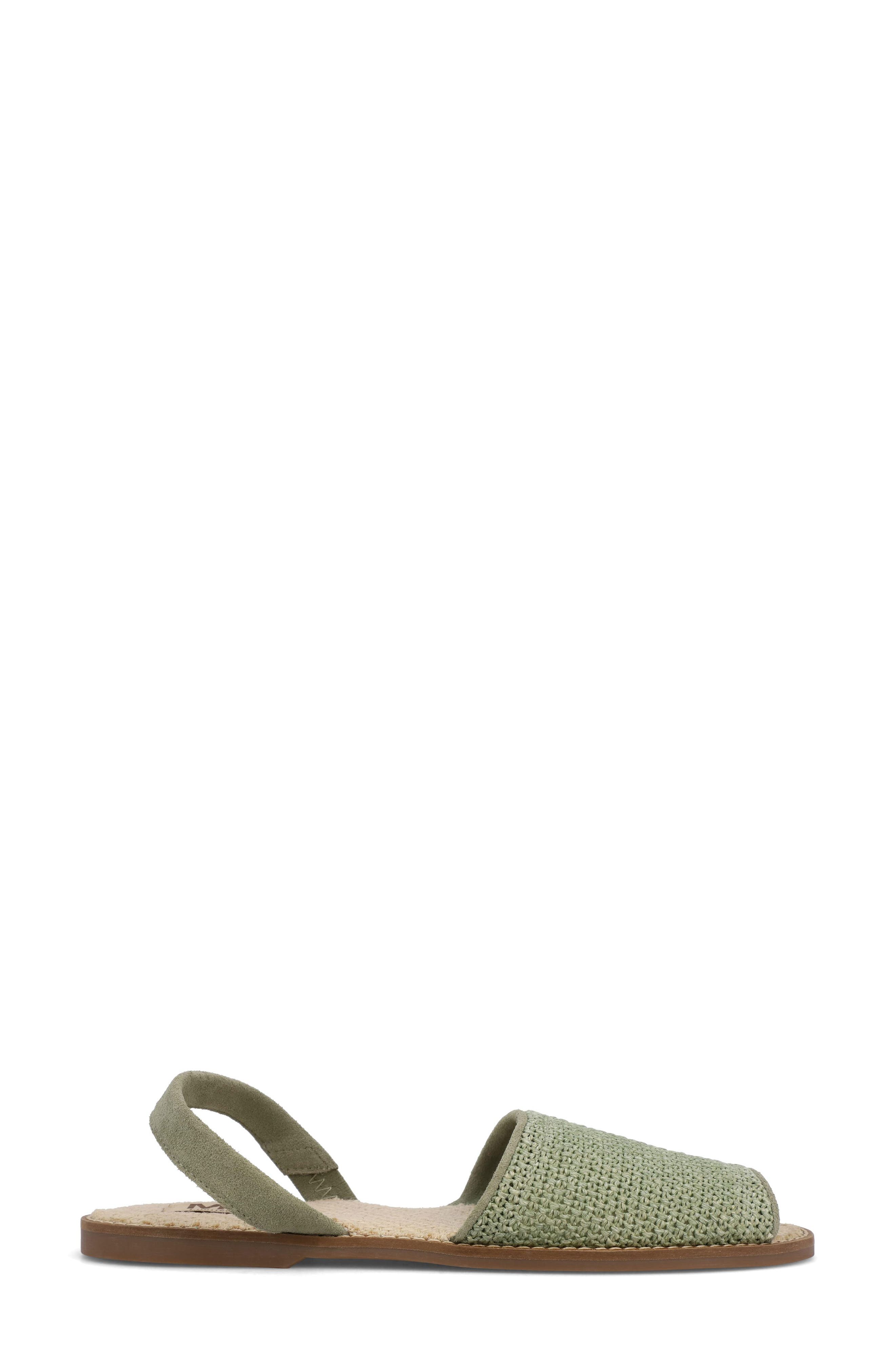 MIA Brazil Slingback Sandal, Alternate, color, Mint Woven