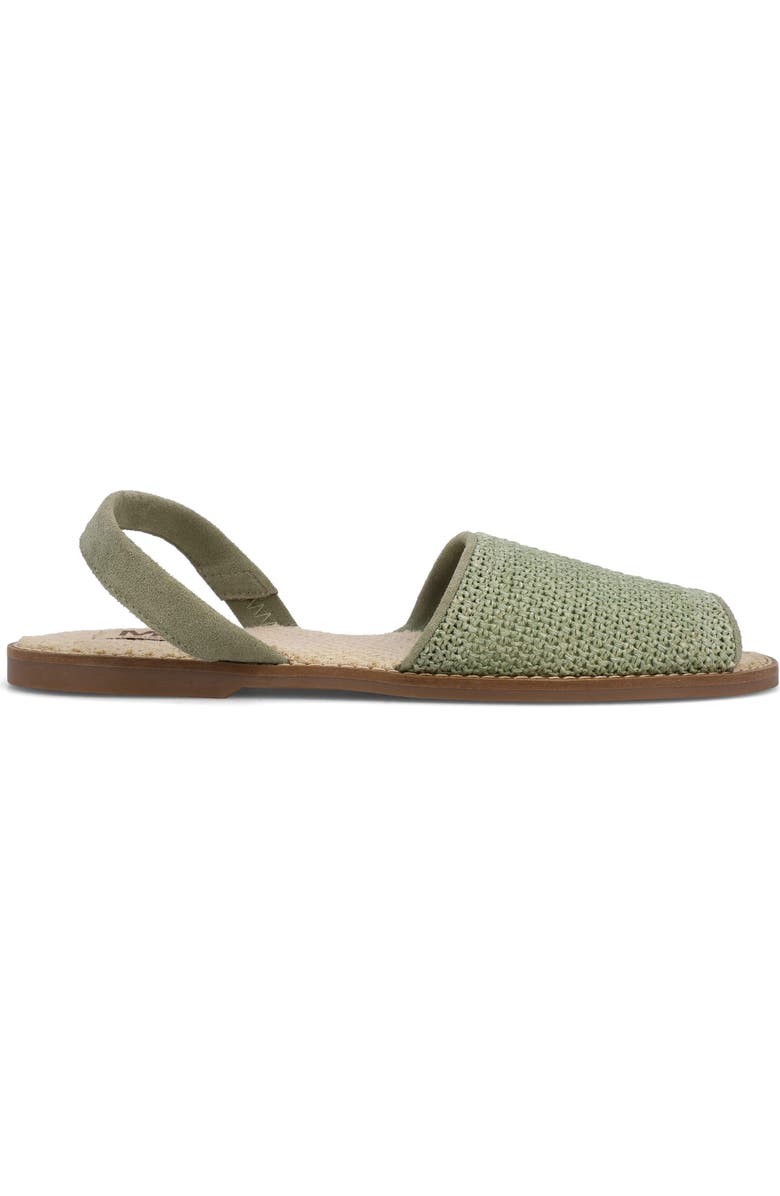 MIA Brazil Slingback Sandal, Alternate, color, Mint Woven