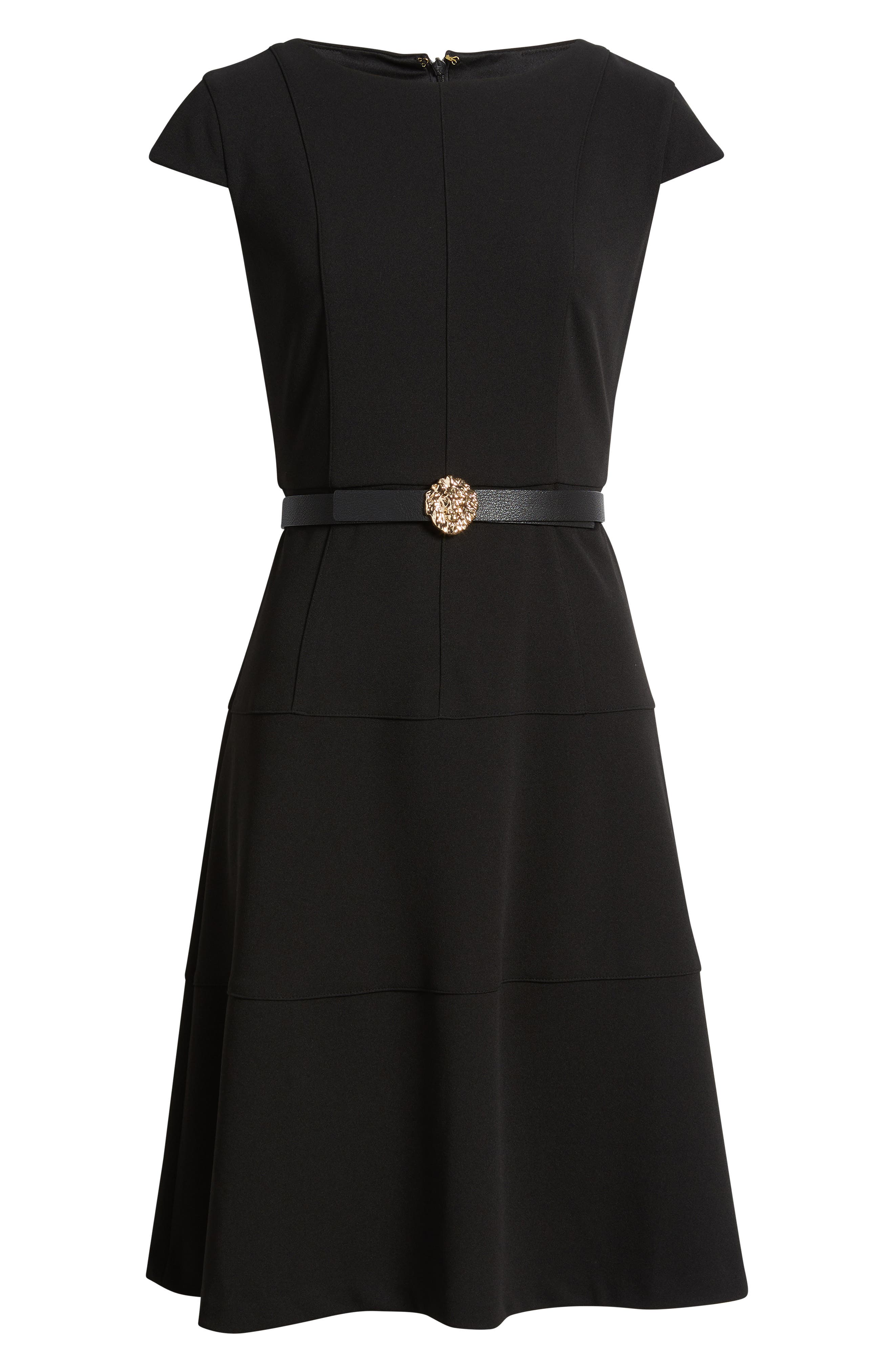 Heritage Belted Scuba Crepe Dress