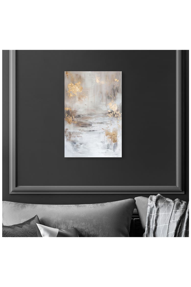 Burnished Patina Canvas Wall Art, Alternate, color, GREY