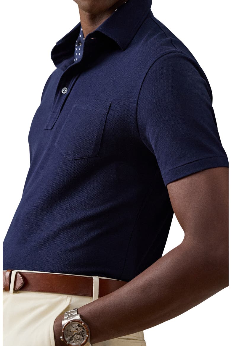 Cotton & Cashmere Pocket Polo, Alternate, color, CLASSIC CHAIRMAN NAVY