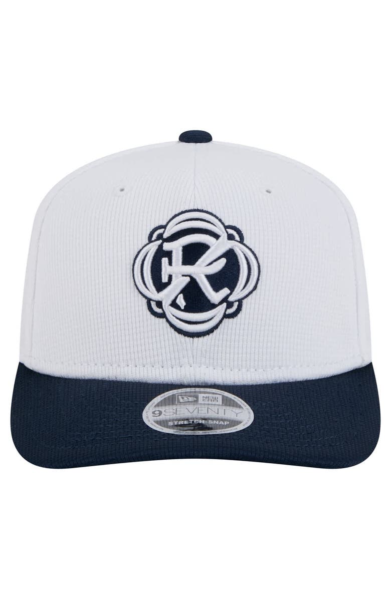 New Era Men's New Era White/Navy New England Revolution 2025 Jersey Hook 9SEVENTY Stretch-Snap Hat, Alternate, color, White