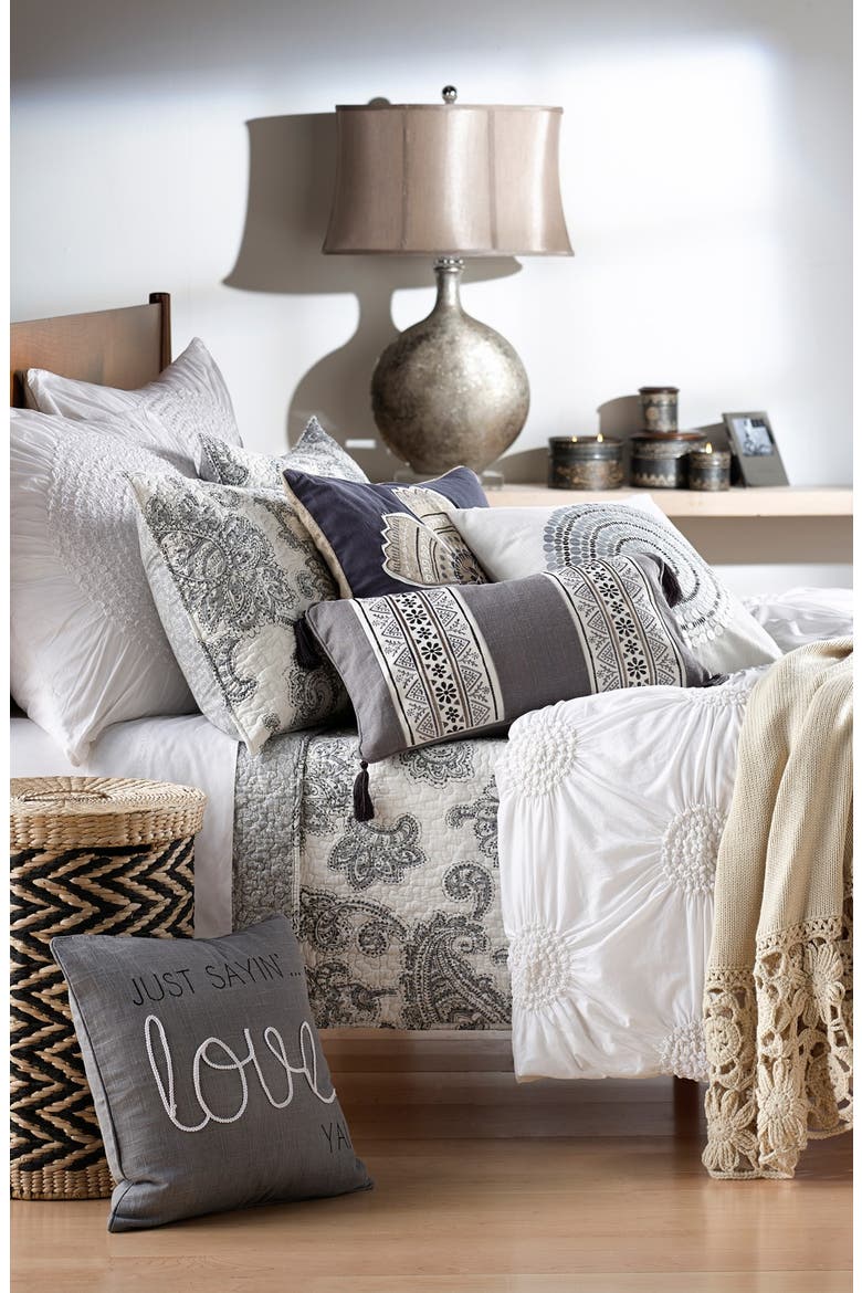 'Just Sayin' Pillow, Alternate, color, GREY