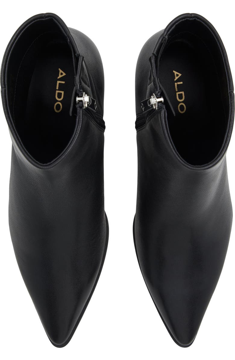 ALDO Emmalie Pointed Toe Kitten Heel Bootie, Alternate, color, Black