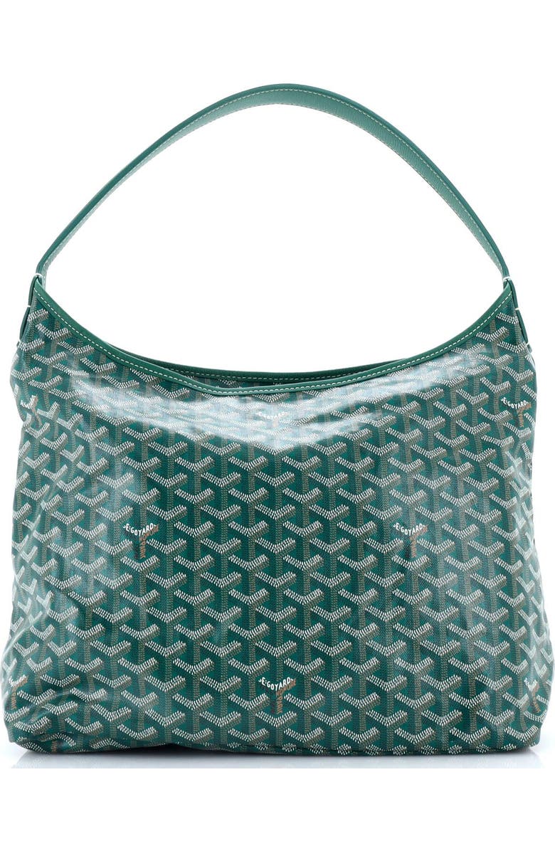 Pre-Owned Goyard Boheme Hobo Printed Coated Canvas, Alternate, color, Green