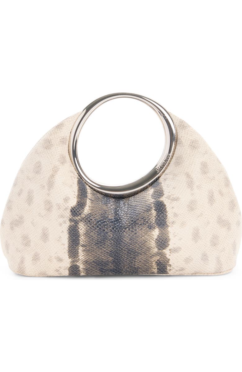 Jacquemus Le Petit Calino Snakeskin Embossed Leather Top Handle Bag, Main, color, Multi-Beige 015