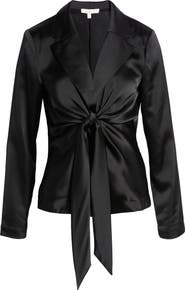 WAYF Merci Tie Waist Top