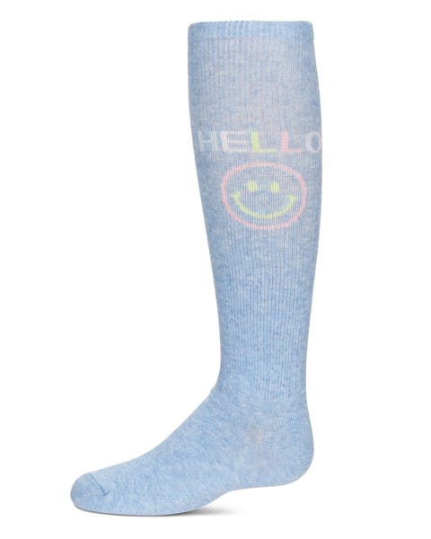 HELLO-Theme Knee High Sock (Little Kid & Big Kid)