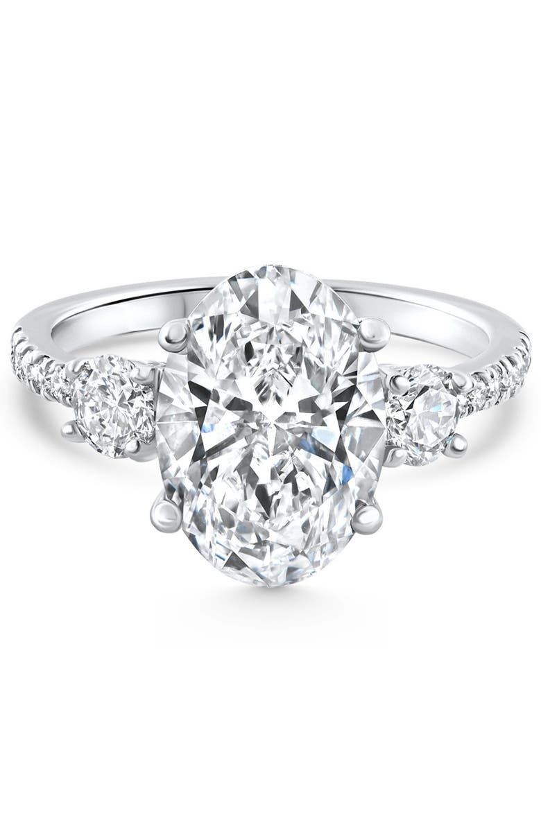 Bliss Diamond Certified 3 1/4Ct Oval Diamond Engagement Ring 14k Gold Lab Grown, Alternate, color, 
