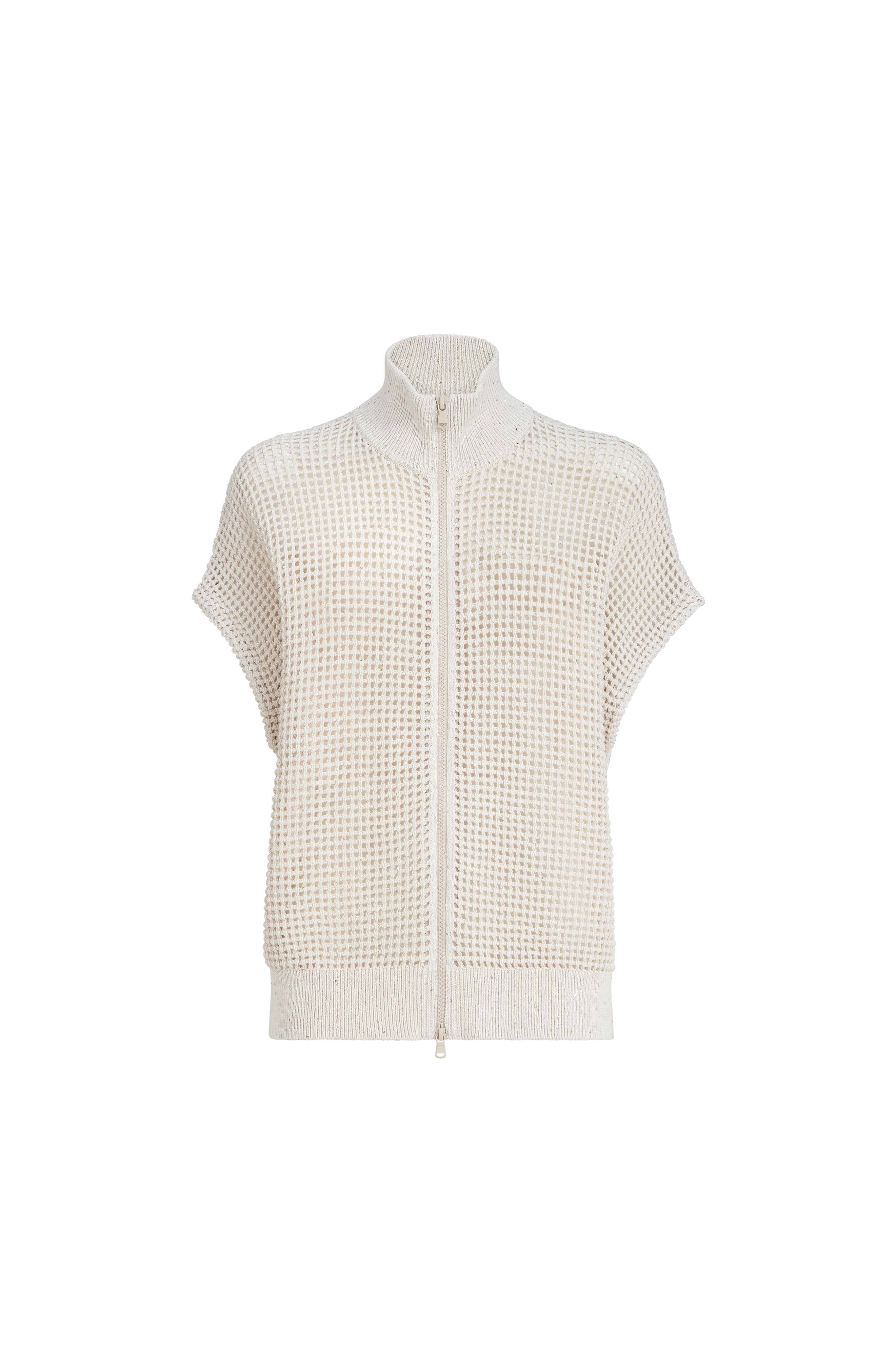 Cotton net cardigan - image 2