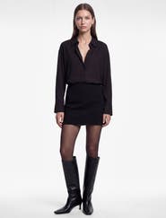 Koton Long Sleeve Pointed Collar Shirt