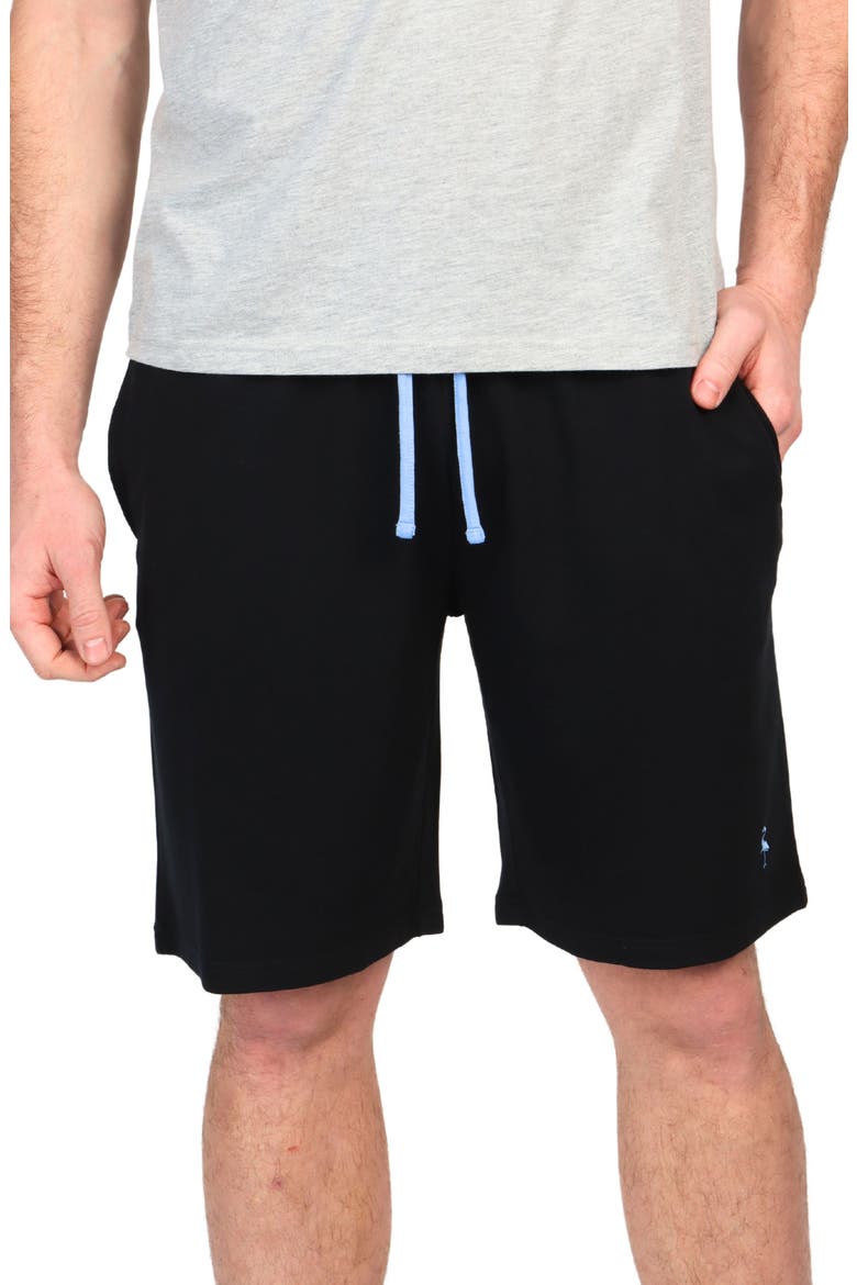 French Terry Lounge Shorts, Main, color, BLACK