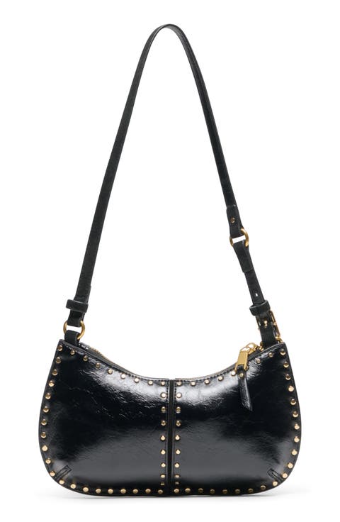 Axelle Faux Leather Baguette Bag