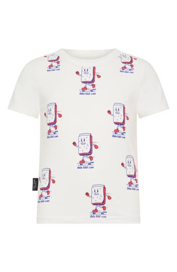 Tiny Tribe Kids' This Kid Can Graphic T-shirt In White