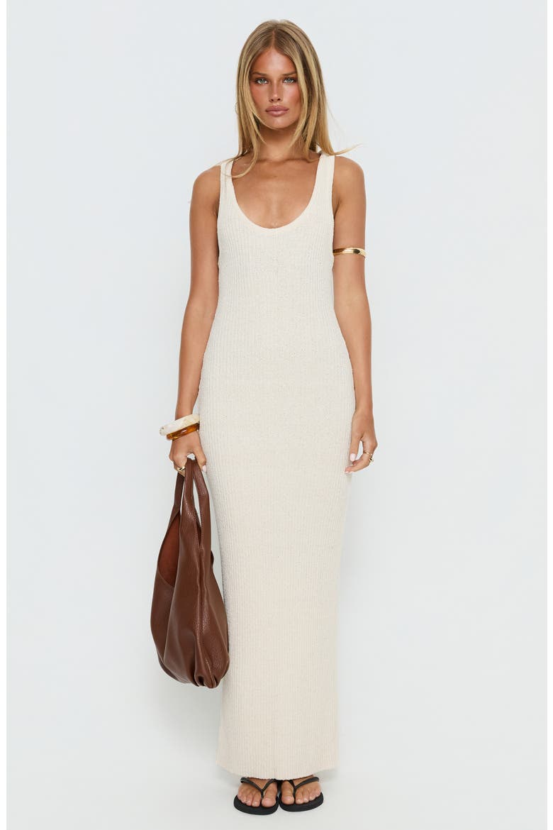 Imirisa Scoop Neck Knit Maxi Dress, Alternate, color, CREAM
