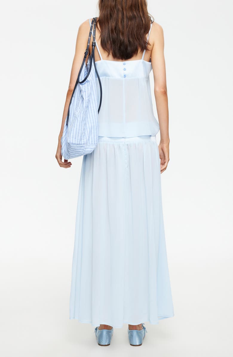 LIONESS Gracia Sleeveless Chiffon Maxi Dress, Alternate, color, Pale Blue