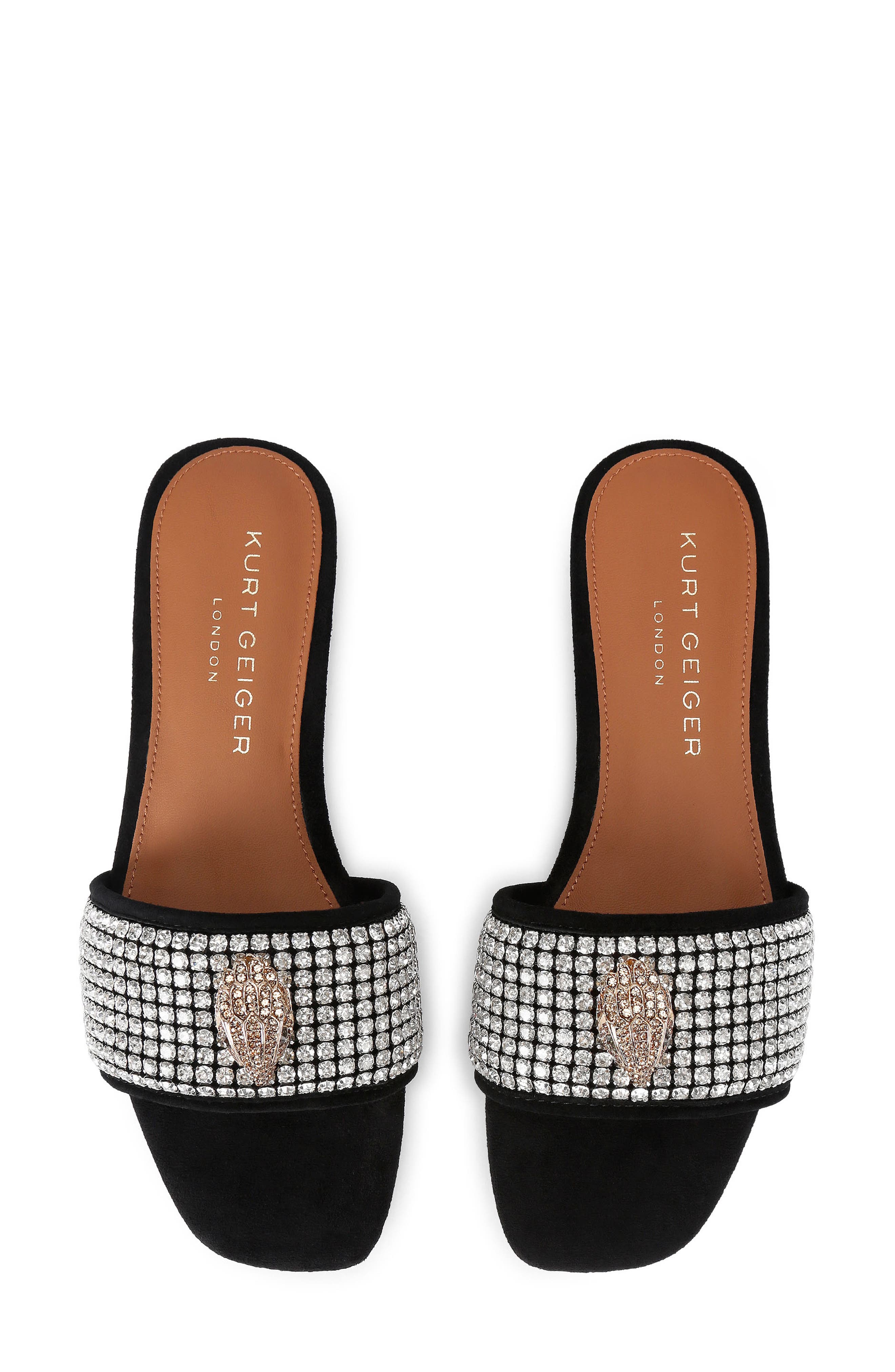 Kurt Geiger London Kensington Slide Sandal, Alternate, color, Charcoal