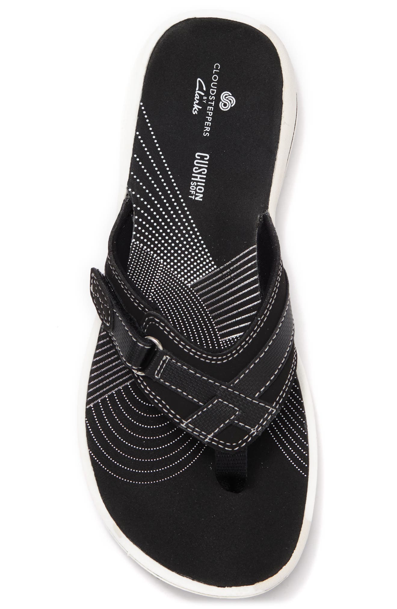 Breeze Sea Thong Sandal, Alternate, color, BLACK SYNT