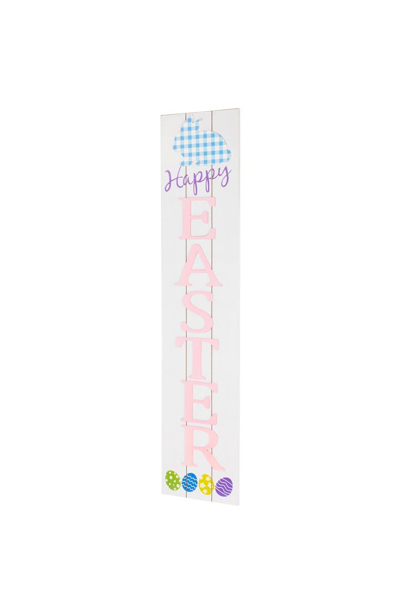Northlight Happy Easter Wooden Porch Board Sign - 36", Alternate, color, White