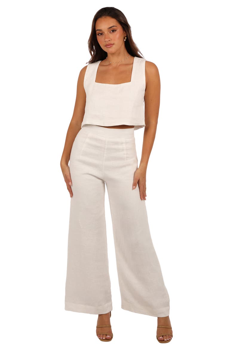 Devlin Linen Crop Tank, Alternate, color, CLOUD WHITE