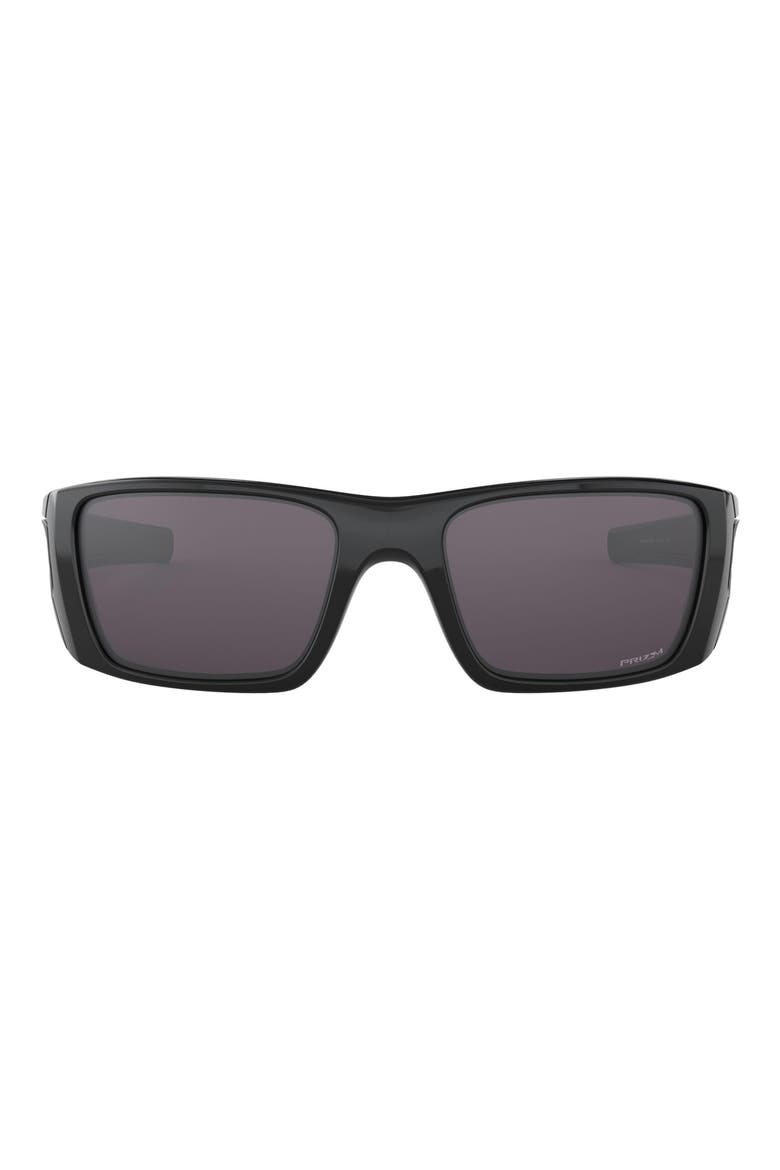 Fuel Cell 60mm Prizm™ Rectangular Wrap Sunglasses, Main, color, BLACK