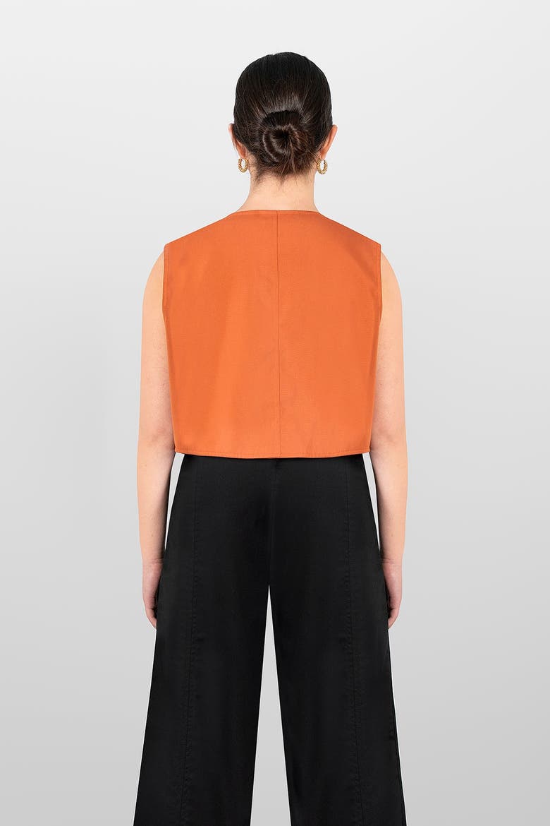 Drill Skirt Coulisse, Alternate, color, Orange
