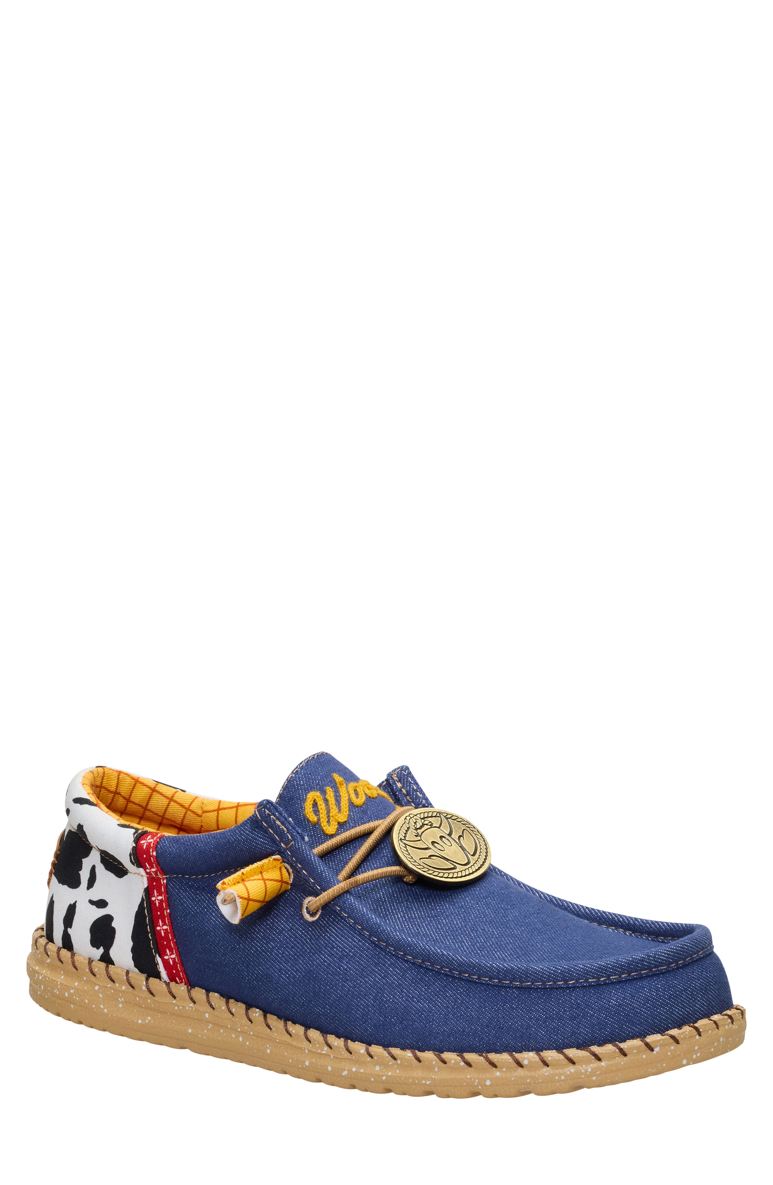 Hey Dude x Toy Story Wally Sheriff Woody Slip-On, Main, color, 