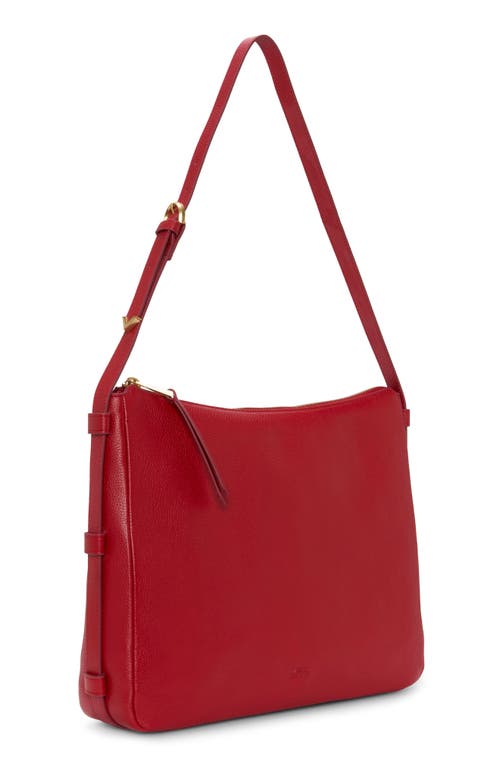 Vince Camuto Noemi Leather Shoulder Bag In Red