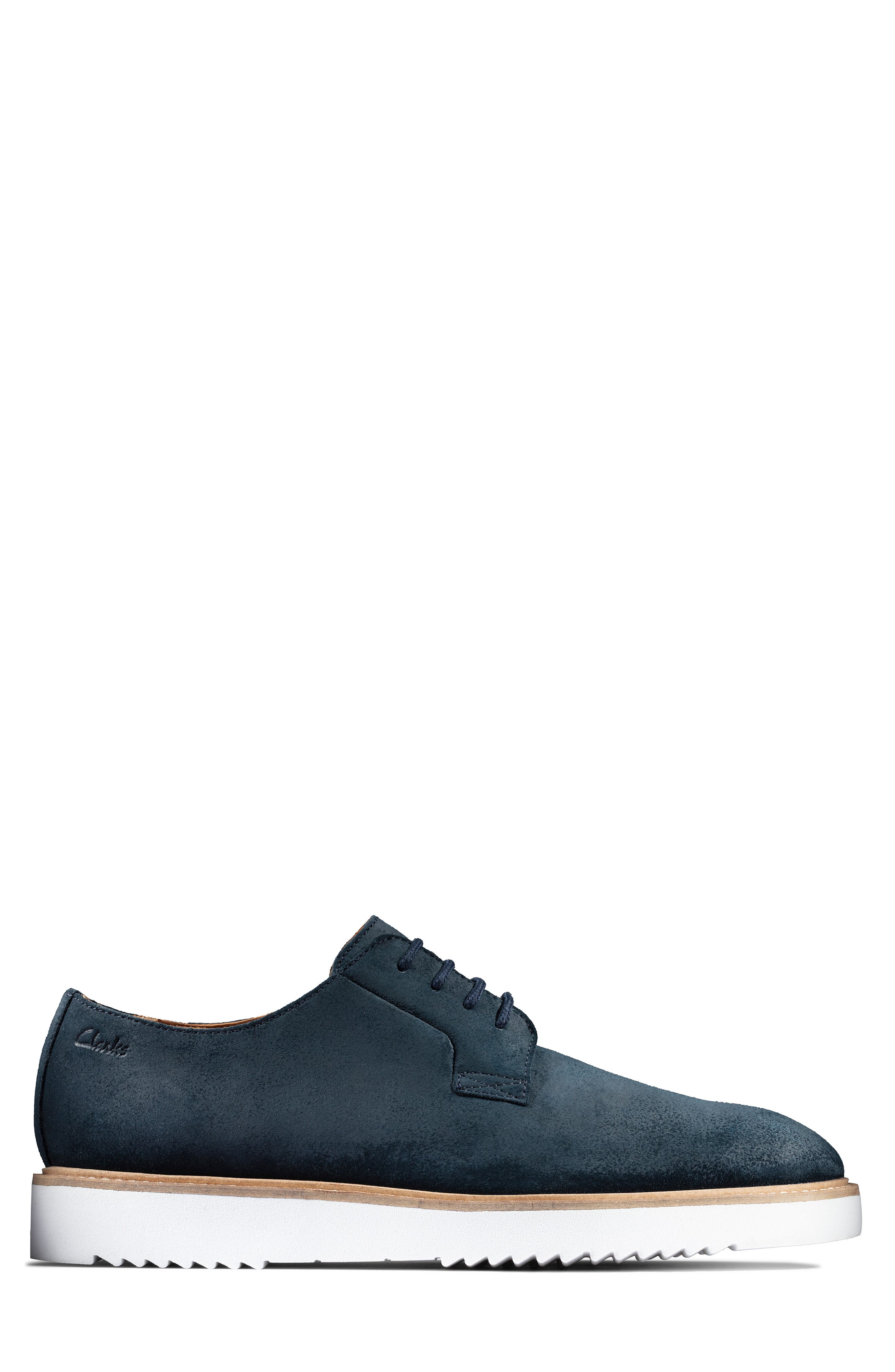 Ernest Walk Plain Toe Derby, Alternate, color, NAVY SUEDE