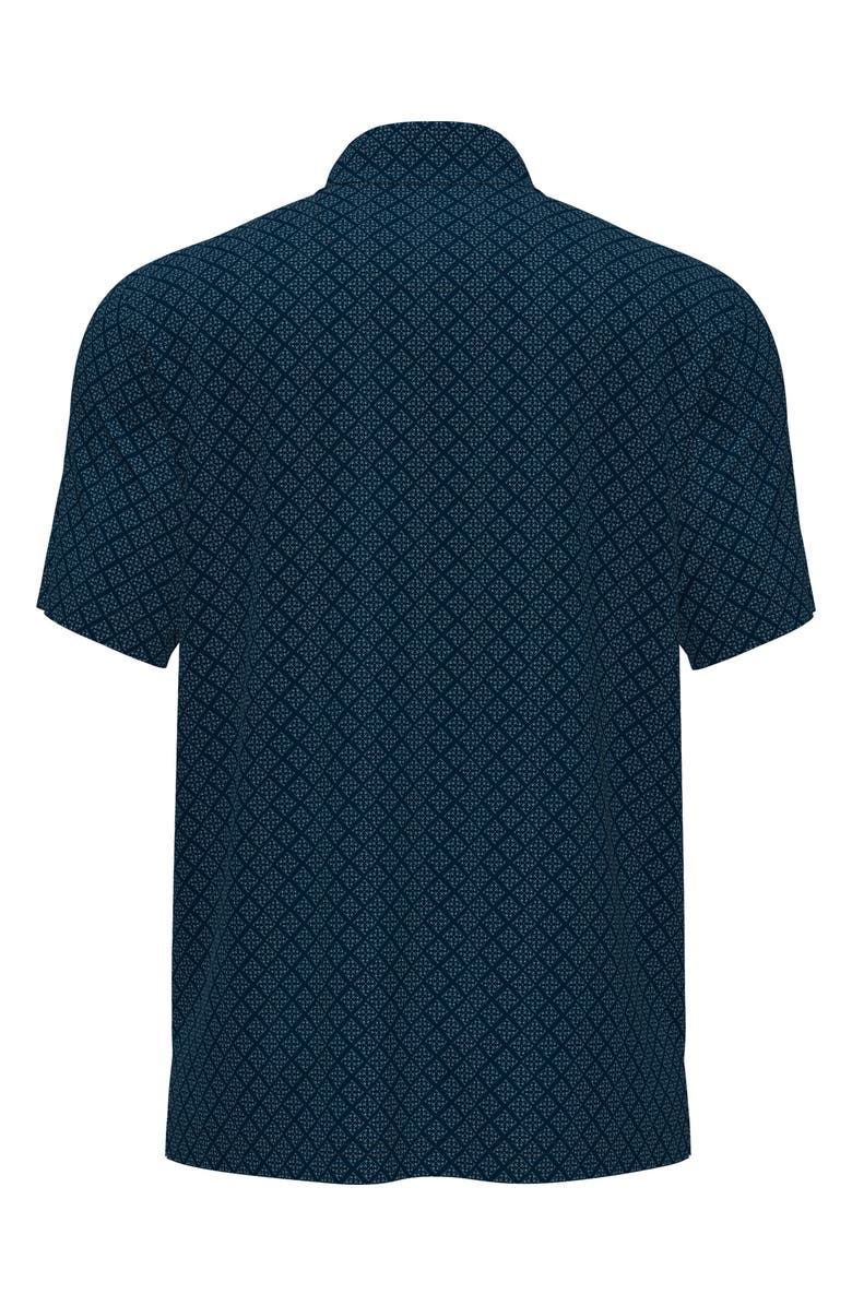 JACK NICKLAUS Geo Print Golf Polo, Alternate, color, Mood Indigo
