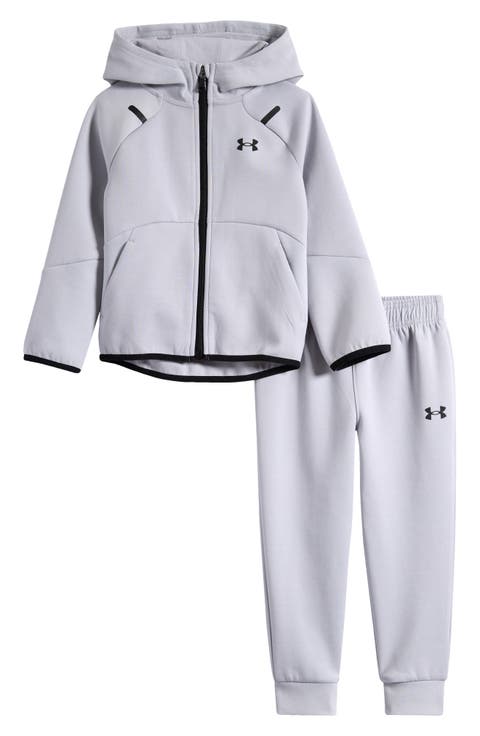 Kids' UA Unstoppable Performance Zip Hoodie & Joggeers Set (Toddler & Little Kid)