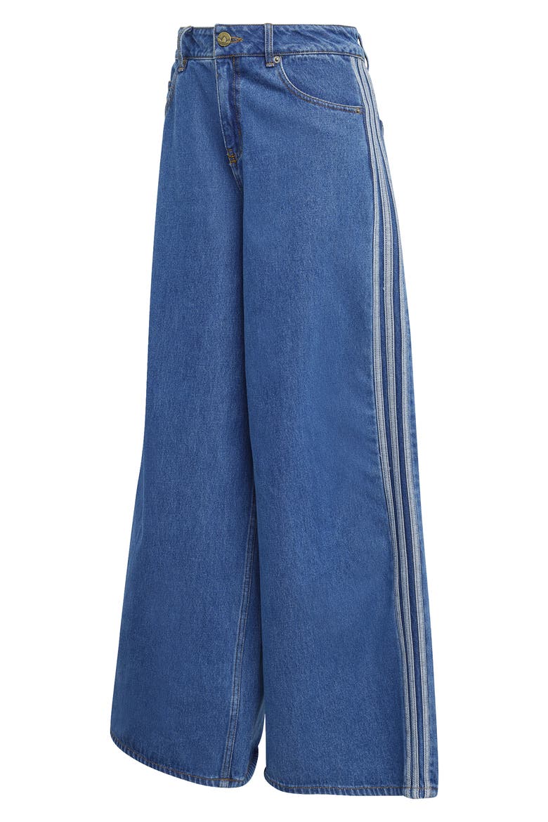 Firebird 3-Stripes Wide Leg Jeans, Alternate, color, MEDIUM VINTAGE DENIM