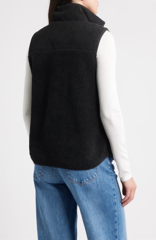 Pendleton Laurel Fleece Vest In Black