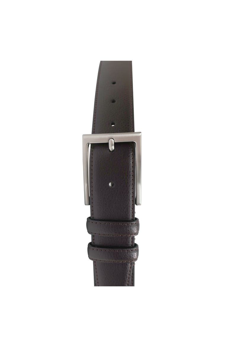 Textured Leather Belt, Alternate, color, Brown
