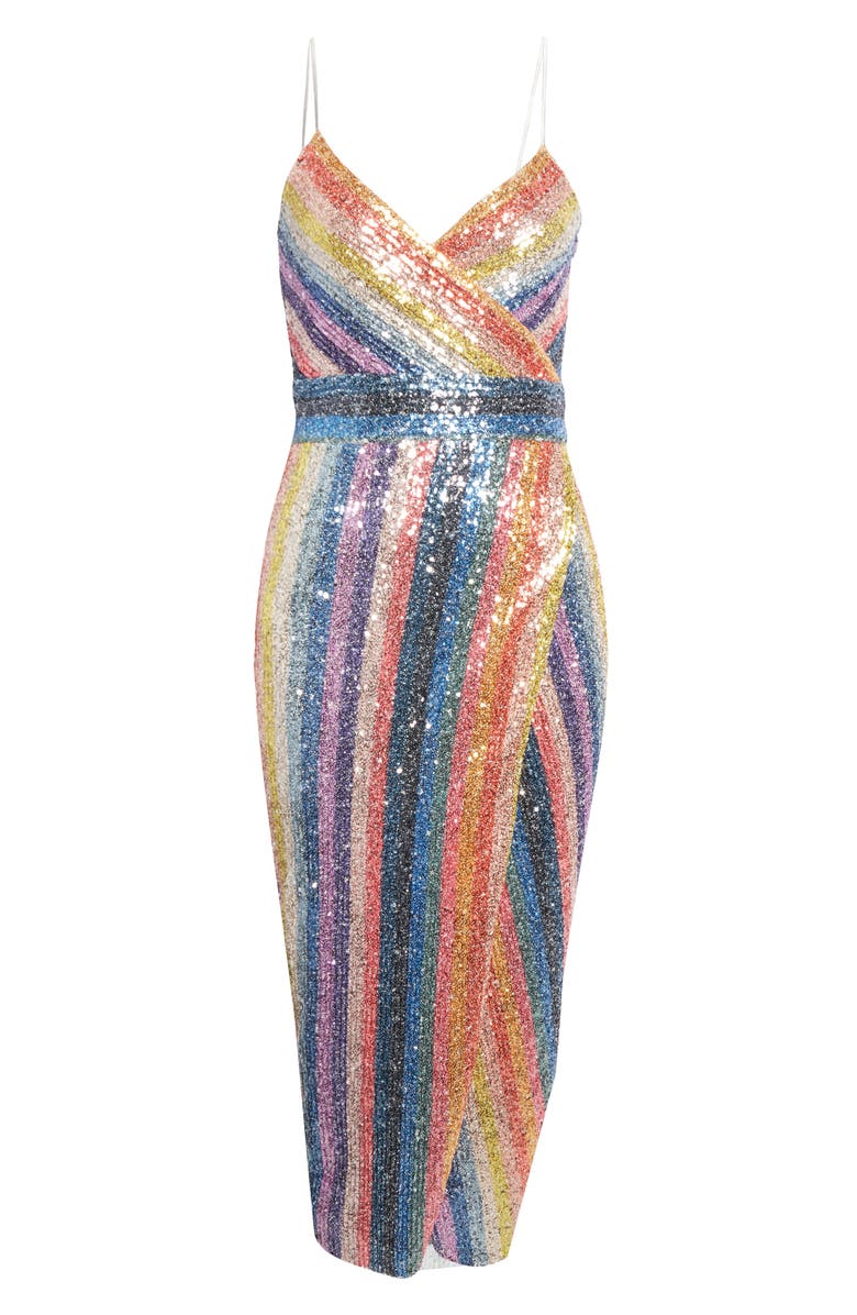 Saylor Meghan Faux Wrap Maxi Dress, Alternate, color,