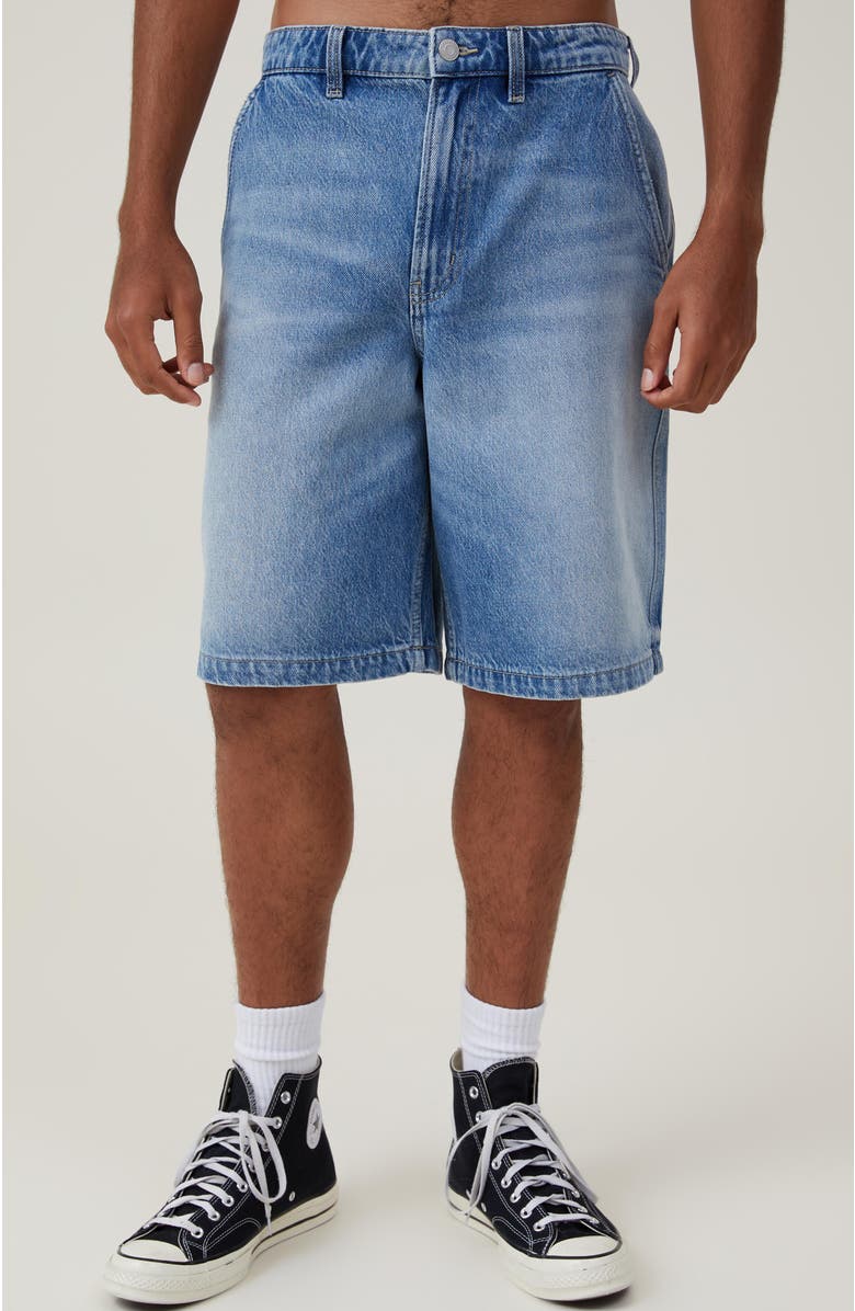 Cotton On Men's Baggy Denim Short, Main, color, 