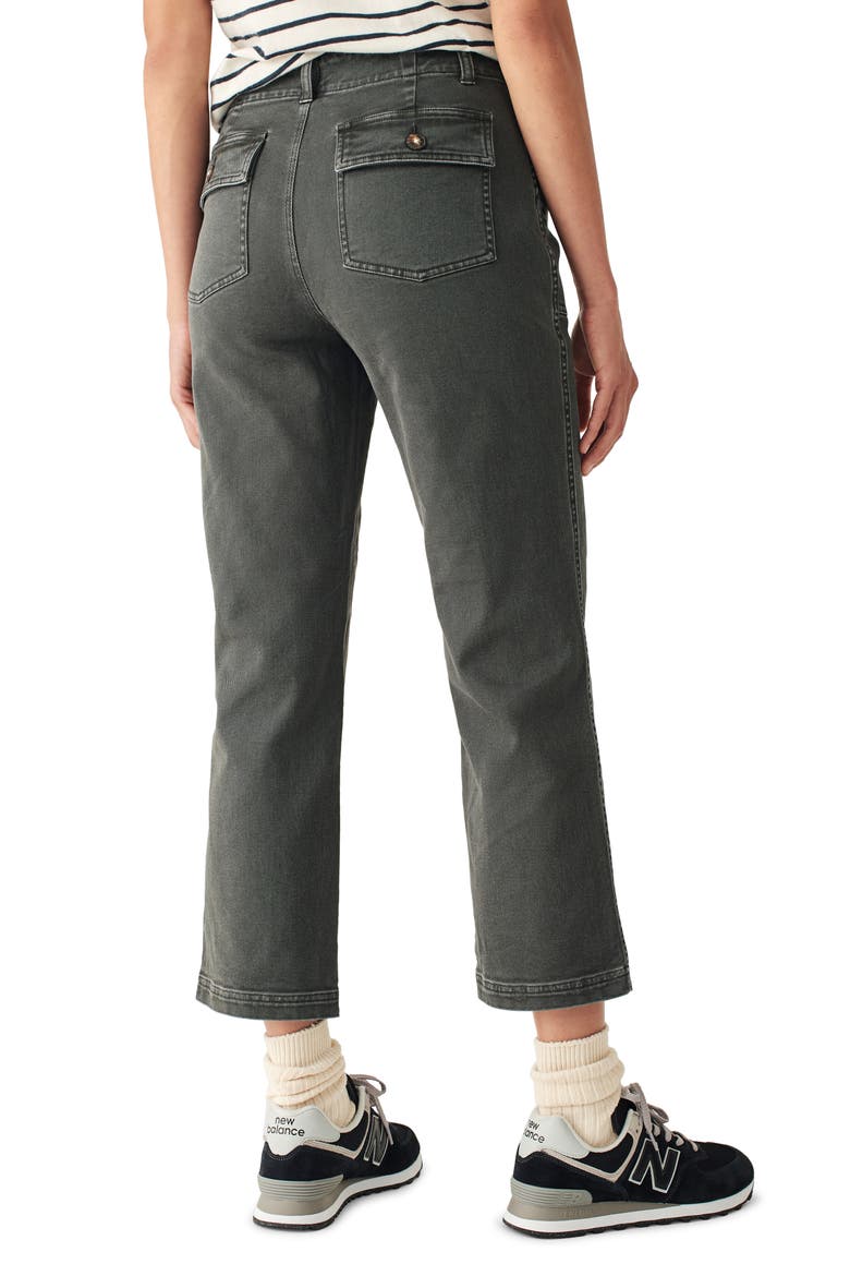 Organic Cotton Blend Utility Pants, Alternate, color, WASHED BLACK