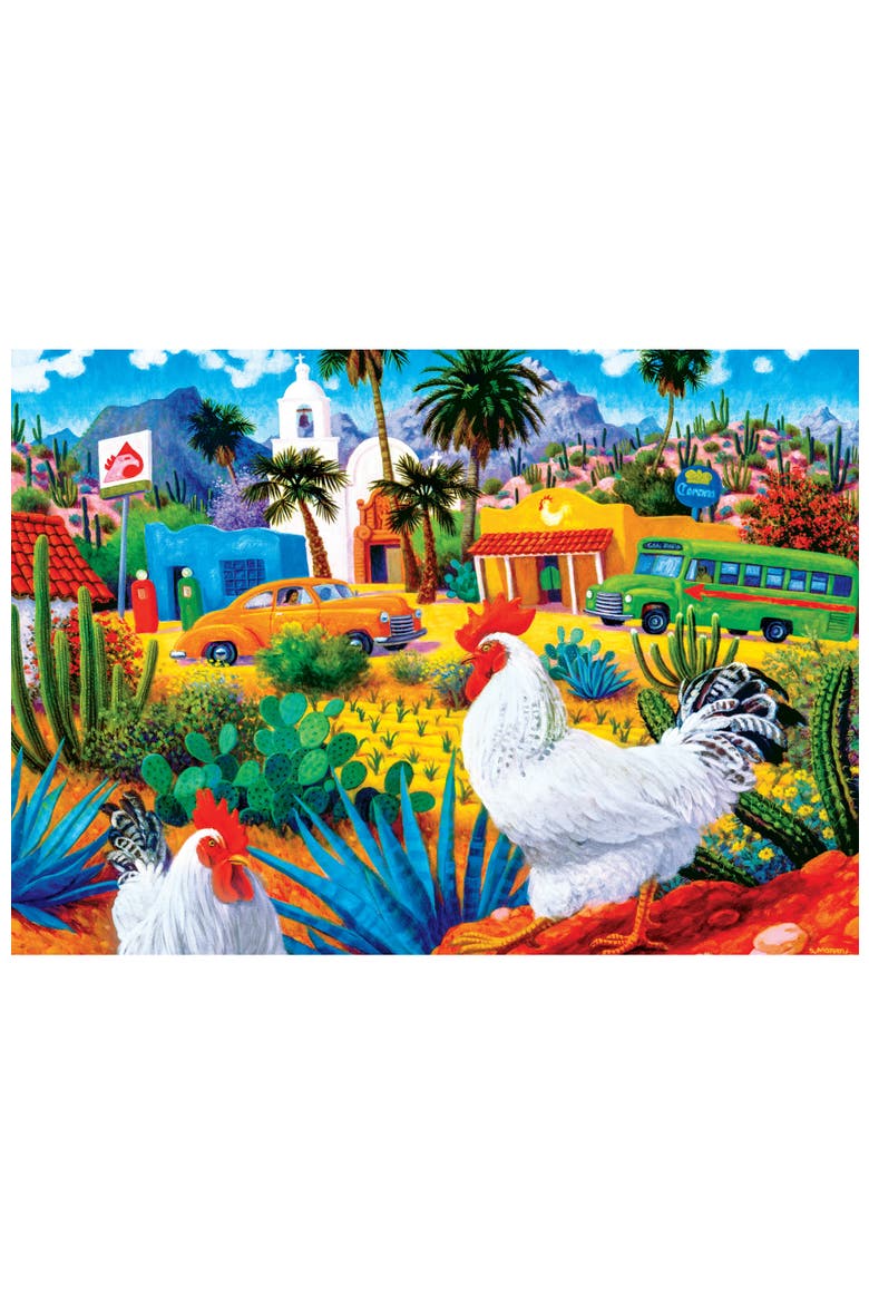 Gallos Blancos 500 Piece Jigsaw Puzzle, Alternate, color, Multicolor