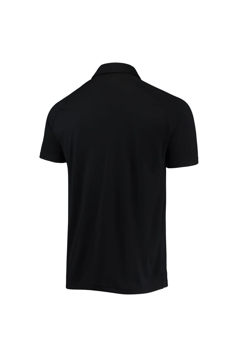 Men's Levelwear Black Chicago Cubs Sector Raglan Polo, Alternate, color, Black