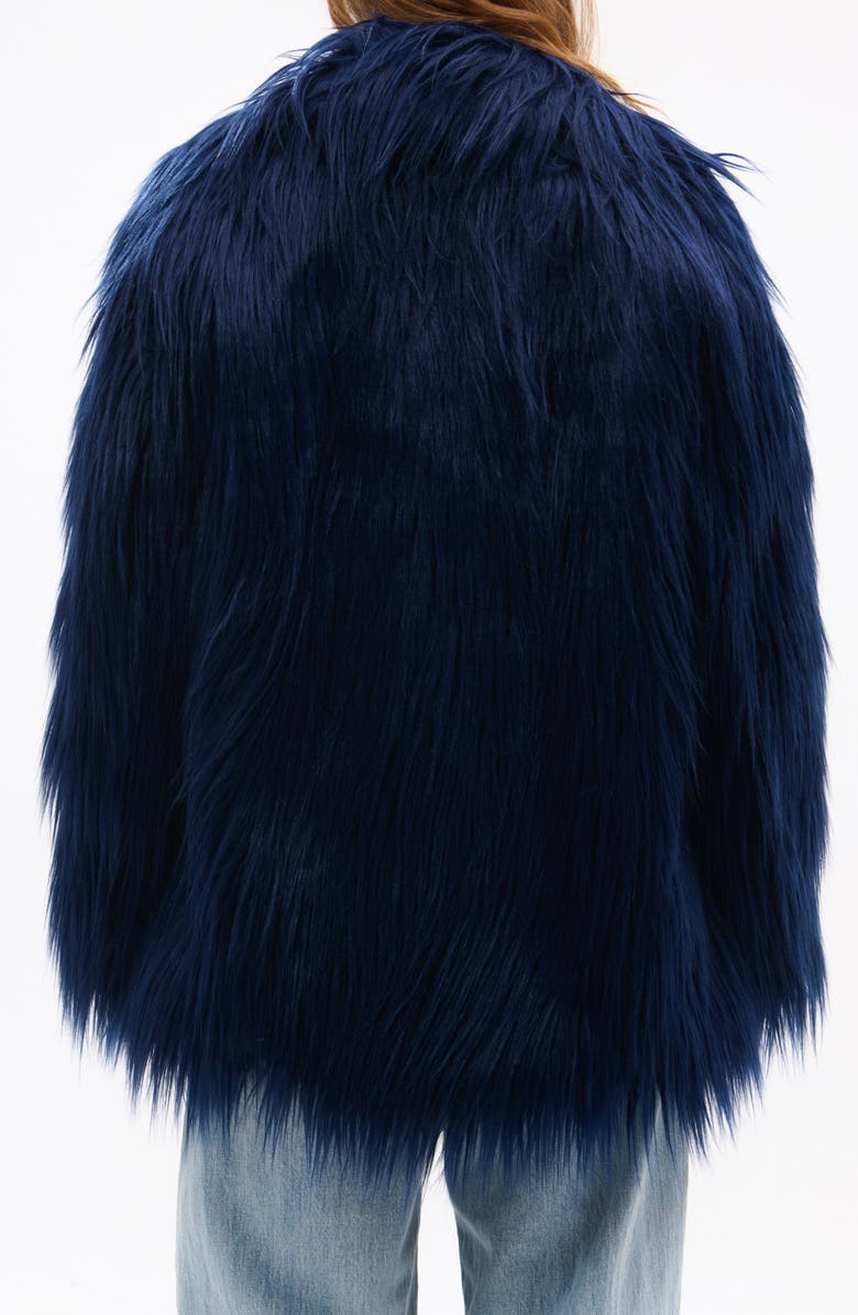 AZALEA WANG Breckenridge Faux Fur Jacket, Alternate, color, Blue